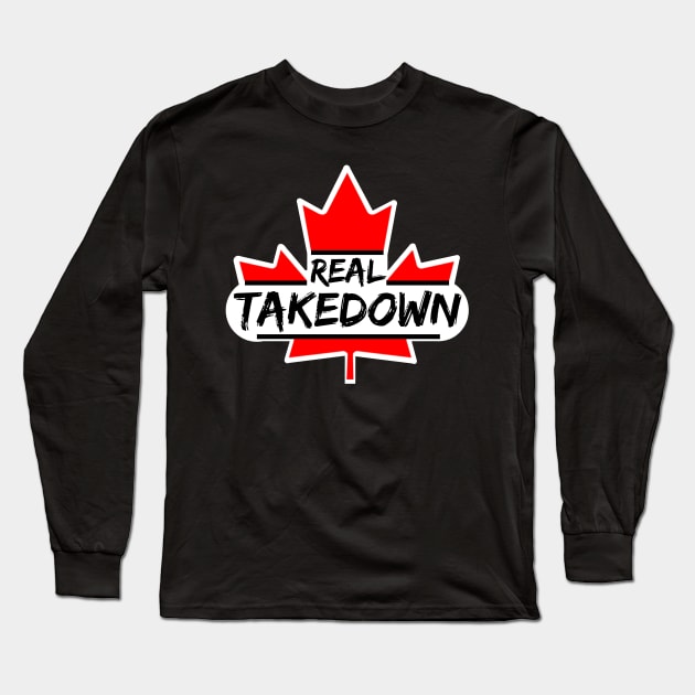 Real TakeDown Canadian Logo Long Sleeve T-Shirt by Real TakeDown